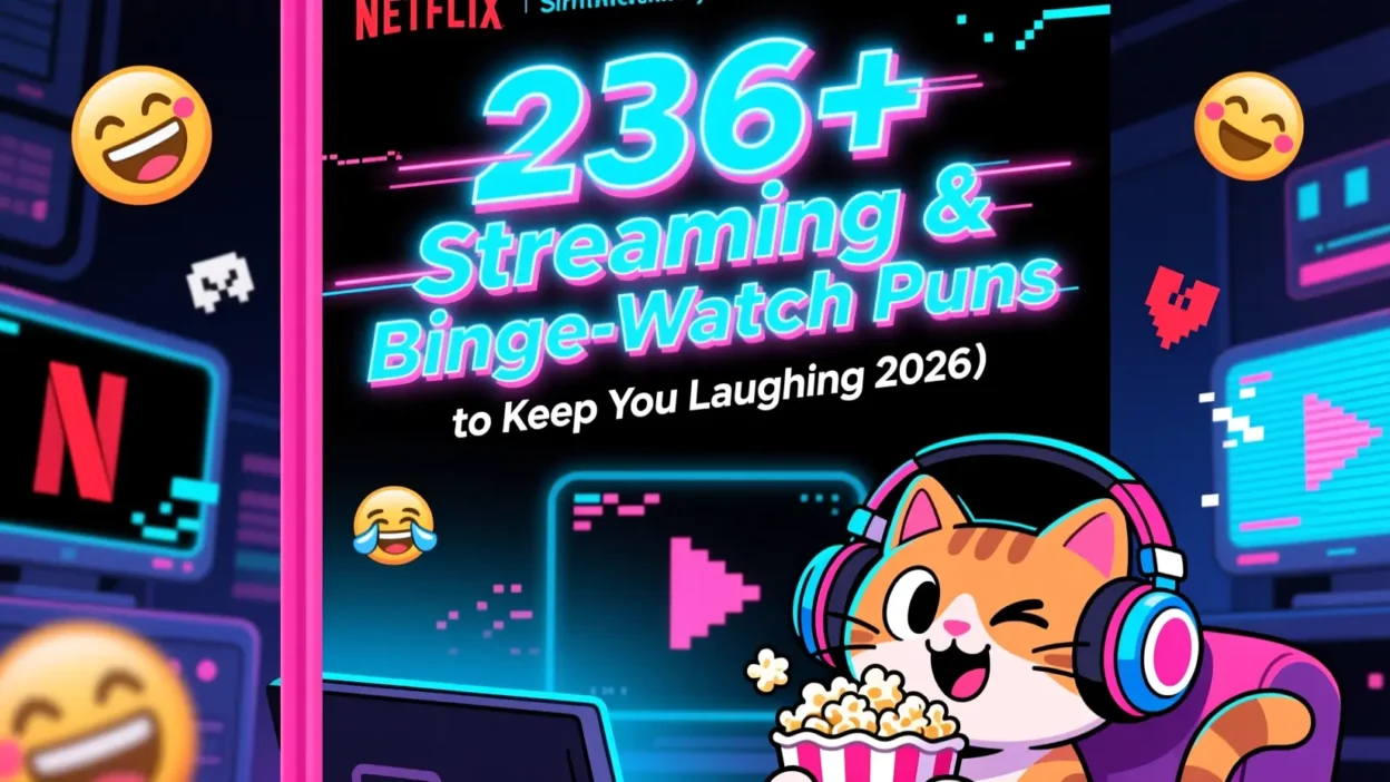 236+ Streaming & Binge-Watch Puns to Keep You Laughing 2026