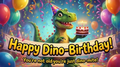 Dinosaur Birthday Puns
